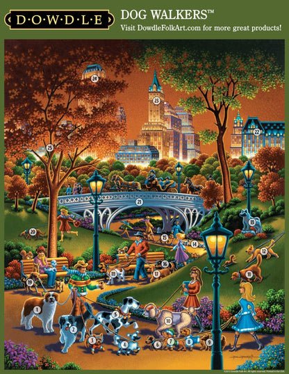 Dog Walkers Canvas Gallery Wrap