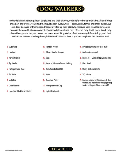 Dog Walkers Canvas Gallery Wrap