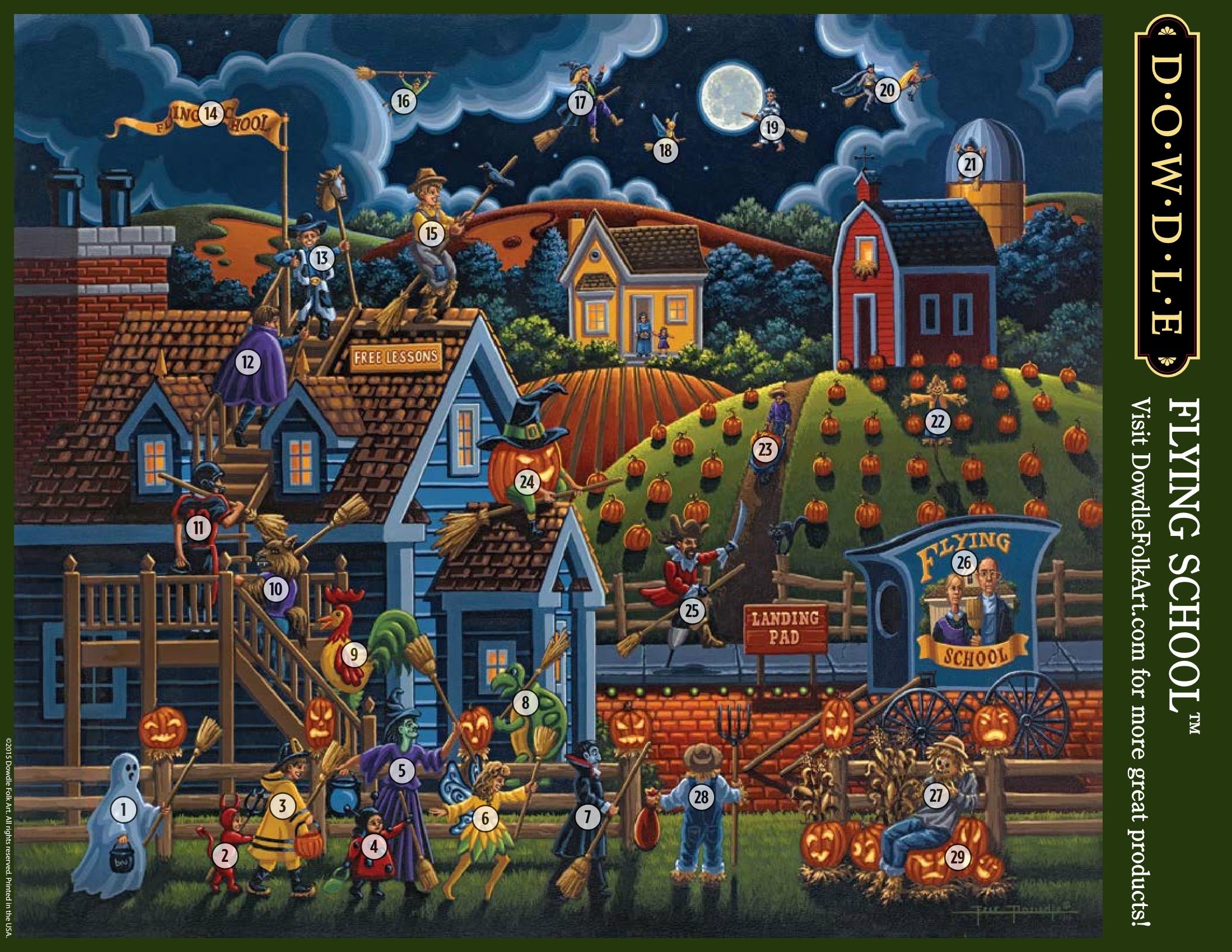 Flying School Canvas Gallery Wrap