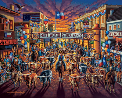 Fort Worth Stockyards - Wooden Puzzle