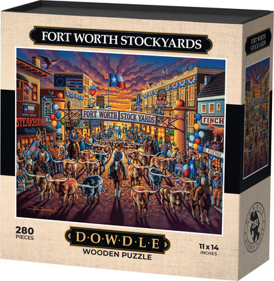 Fort Worth Stockyards - Wooden Puzzle