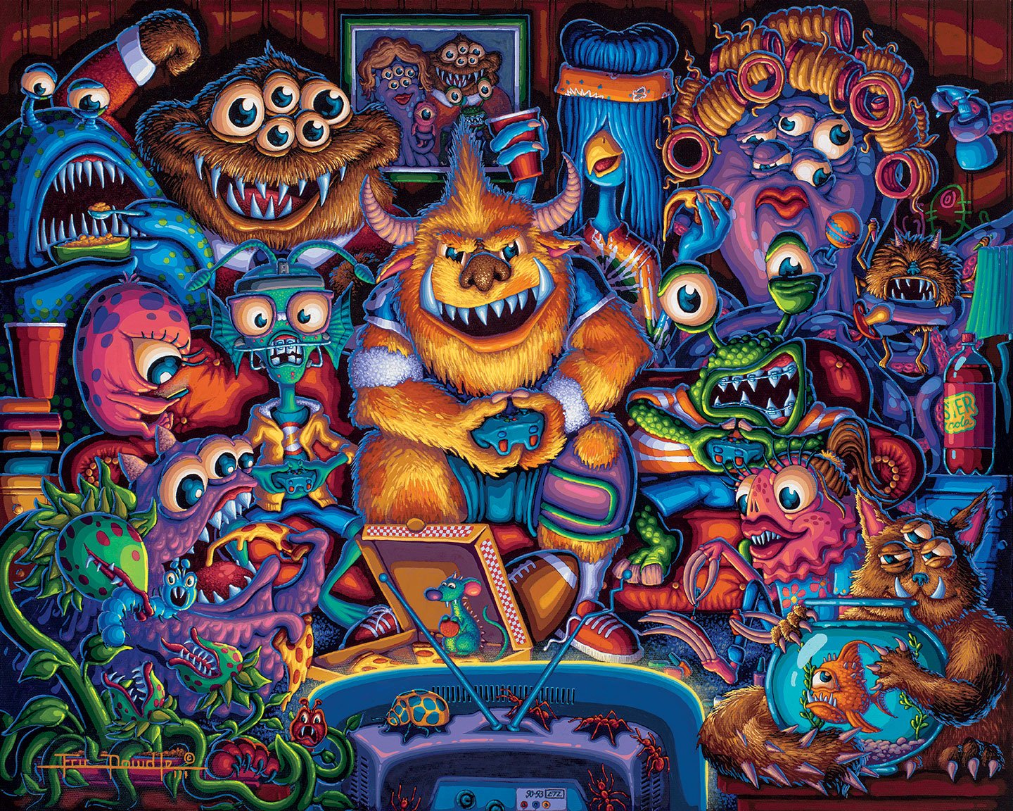 Gaming Monsters - Dowdle Mini Jigsaw Puzzle - 250 Piece