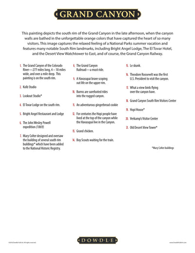 Grand Canyon - Mini Puzzle - 250 Piece