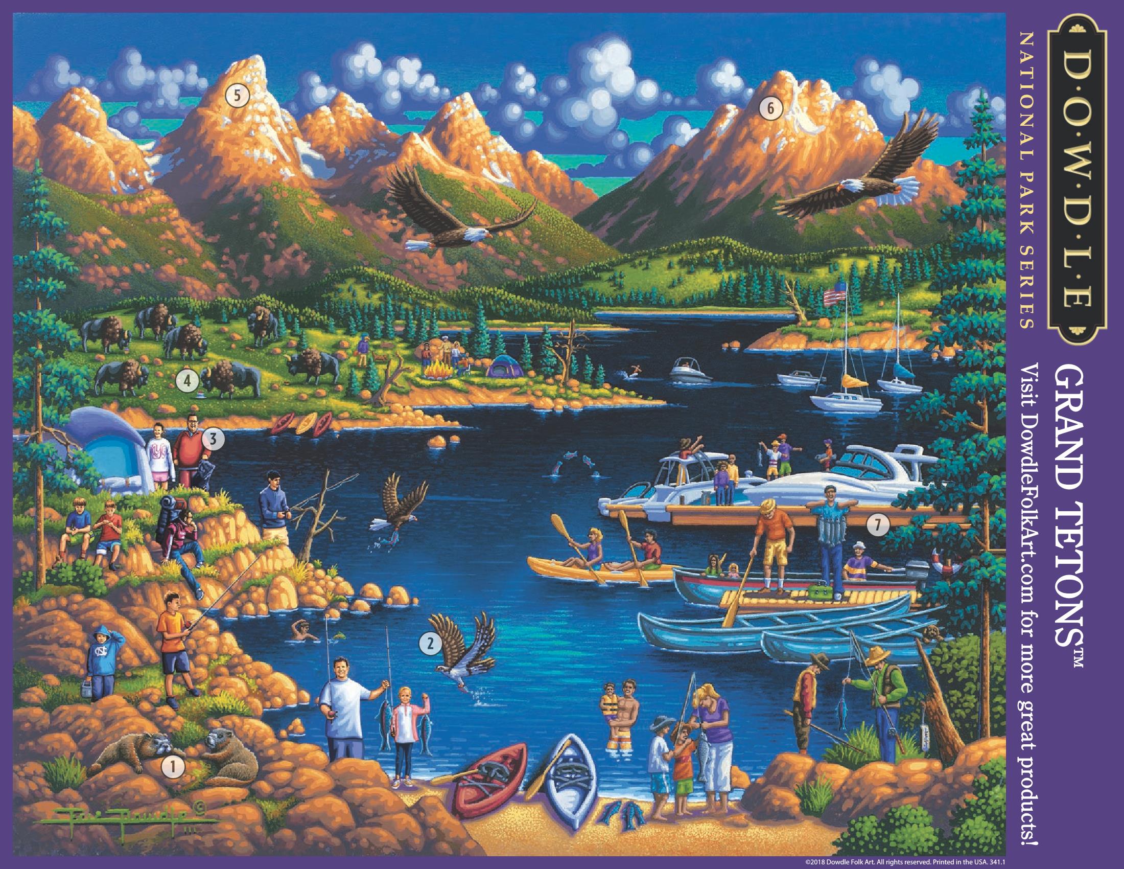 Grand Teton National Park - Mini Puzzle - 250 Piece