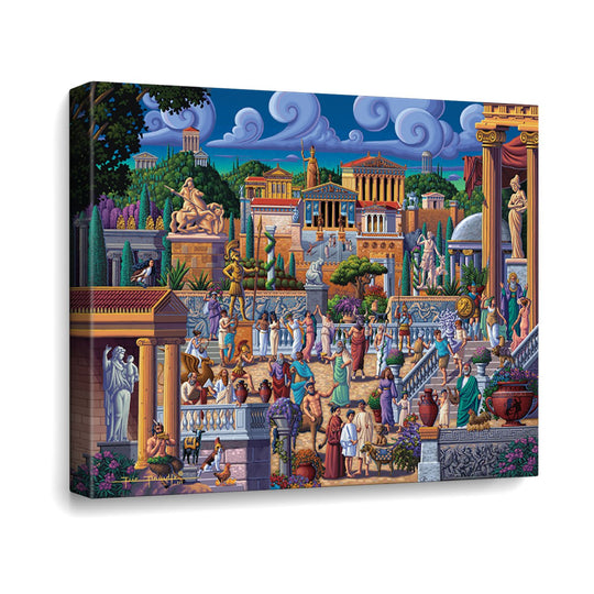 Greece Canvas Gallery Wrap