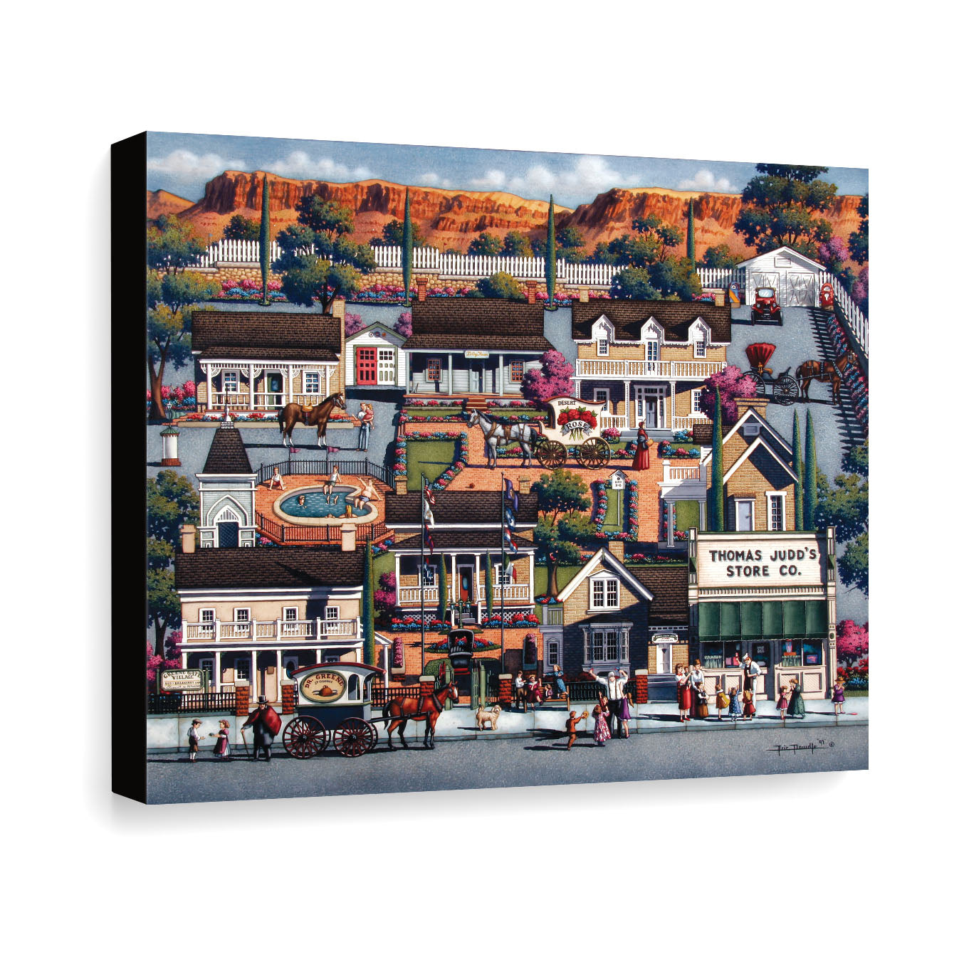 Green Gate Village - Canvas Gallery Wrap