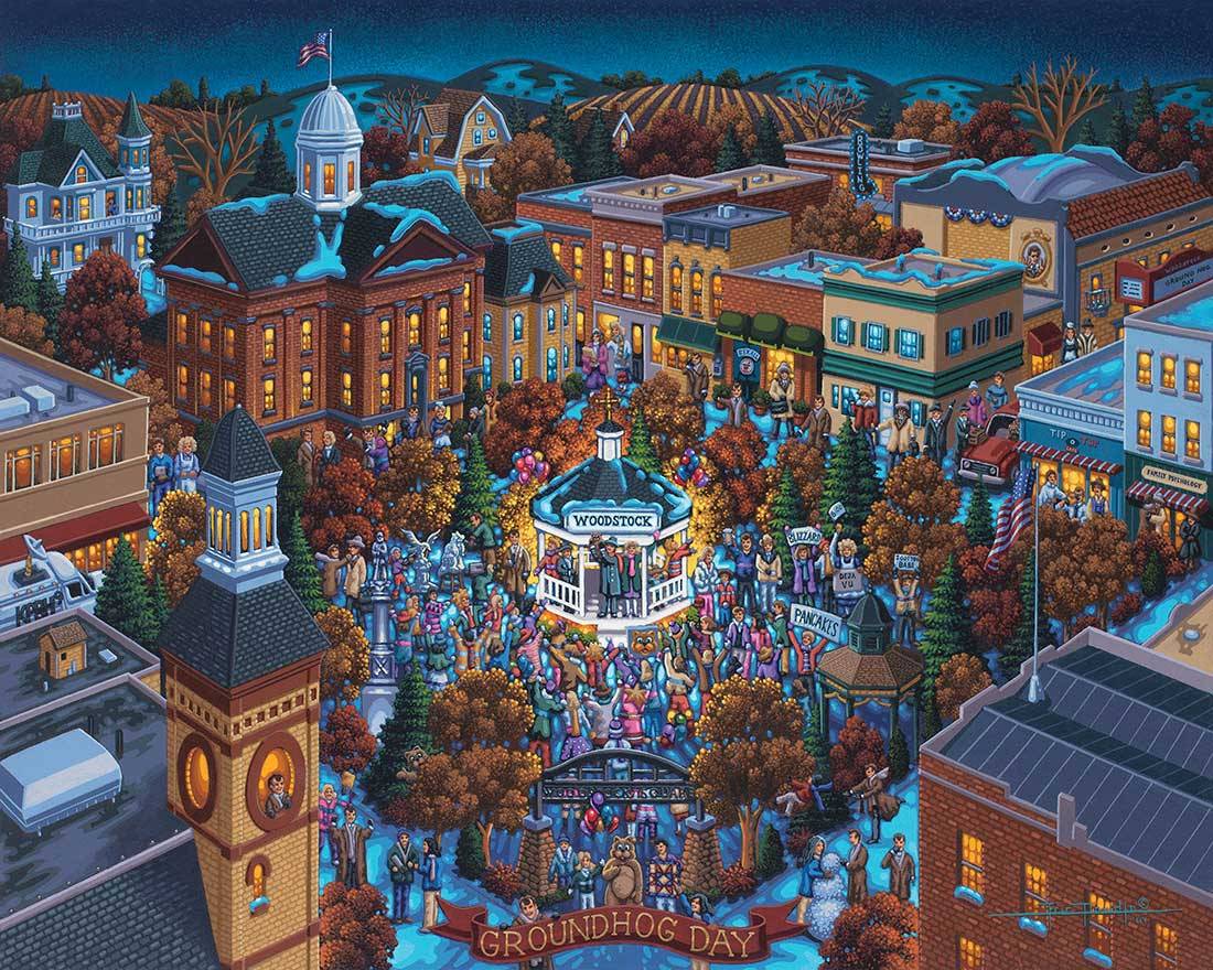 Groundhog Day Canvas Gallery Wrap