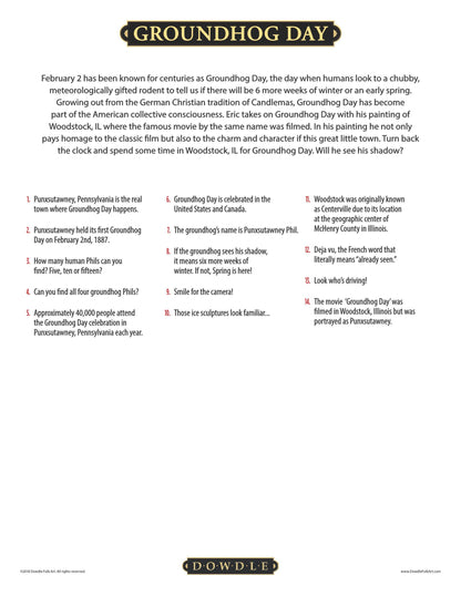 Groundhog Day Canvas Gallery Wrap