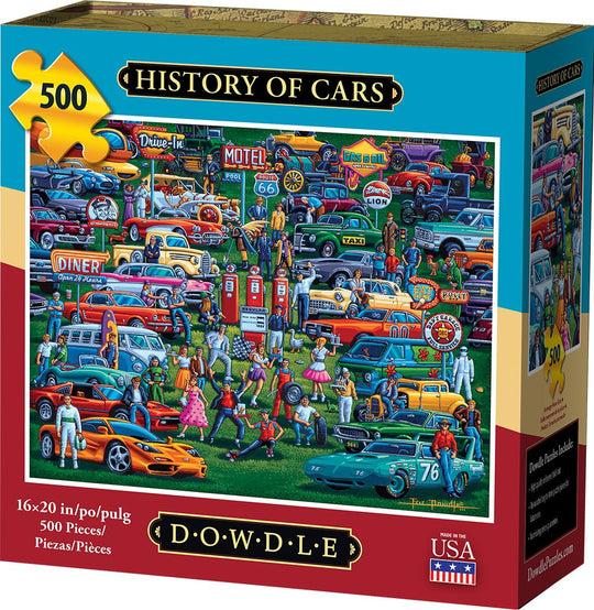 History of Cars - 500 Piece