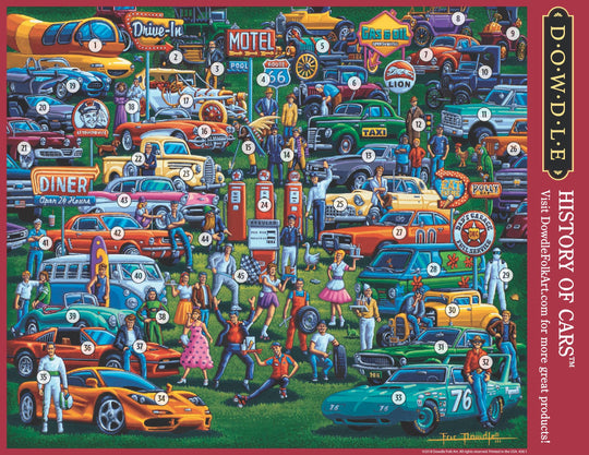 History of Cars - 500 Piece