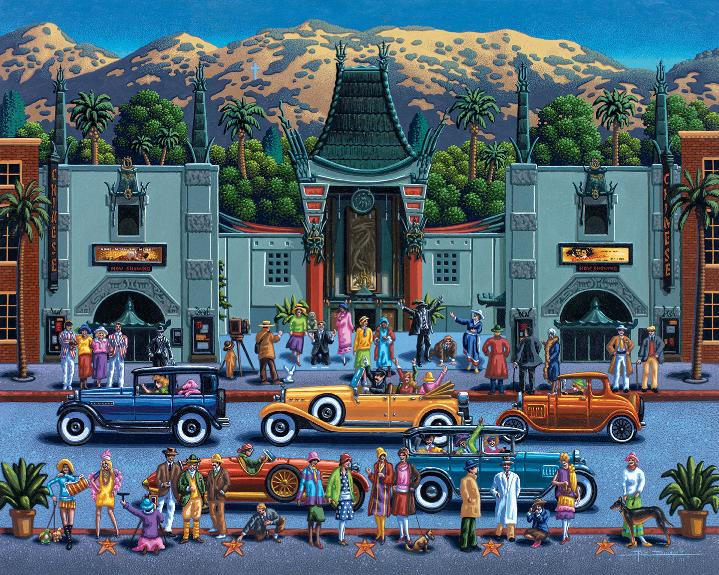 Hollywood - Fine Art | Dowdle Folk Art – Boardwalk Puzzles