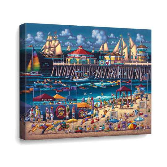 Huntington Beach Canvas Gallery Wrap