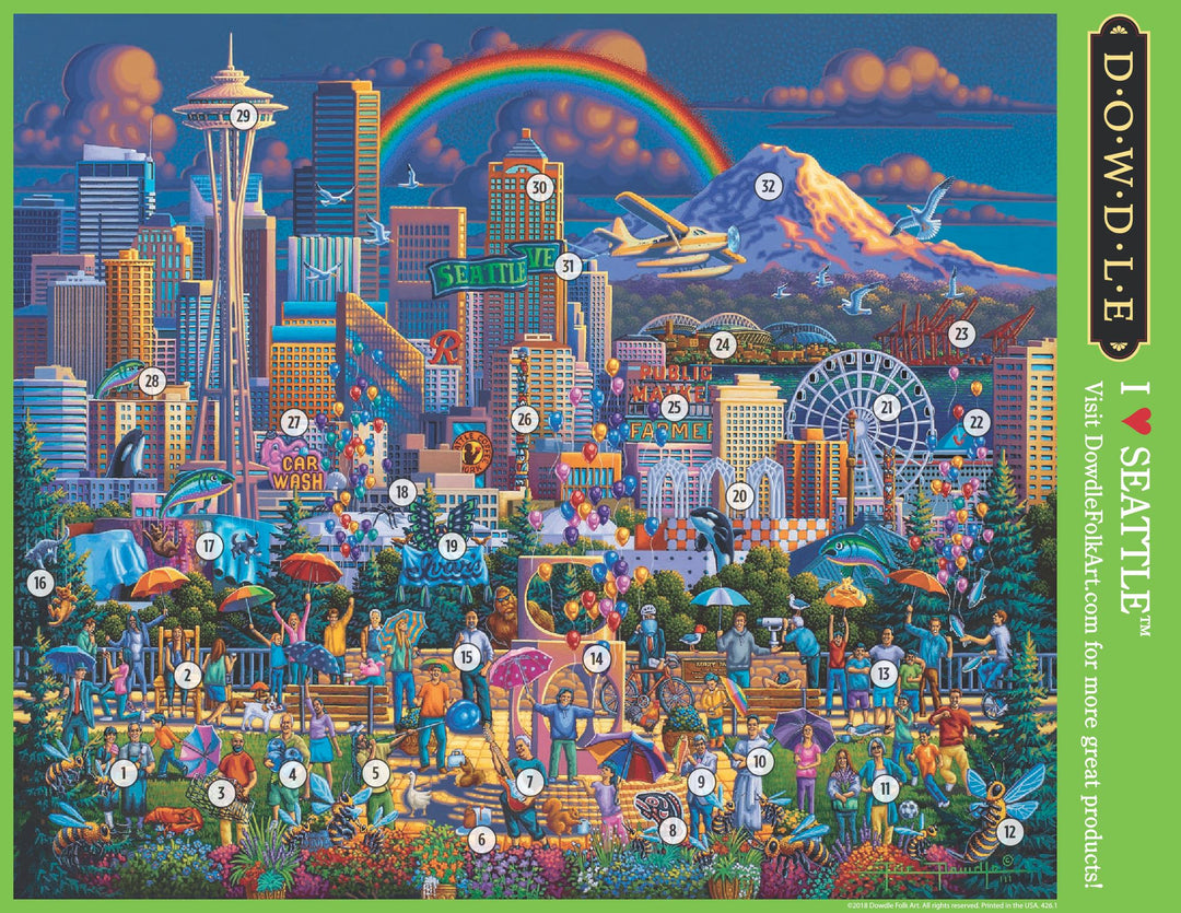 I Love Seattle Canvas Gallery Wrap