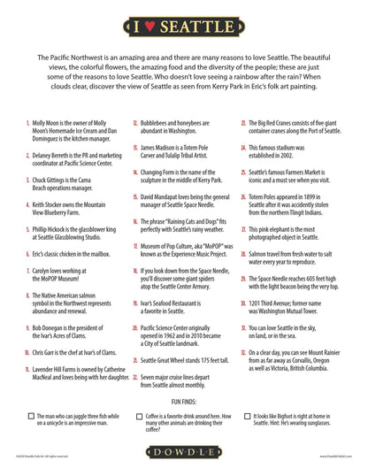 I Love Seattle Canvas Gallery Wrap