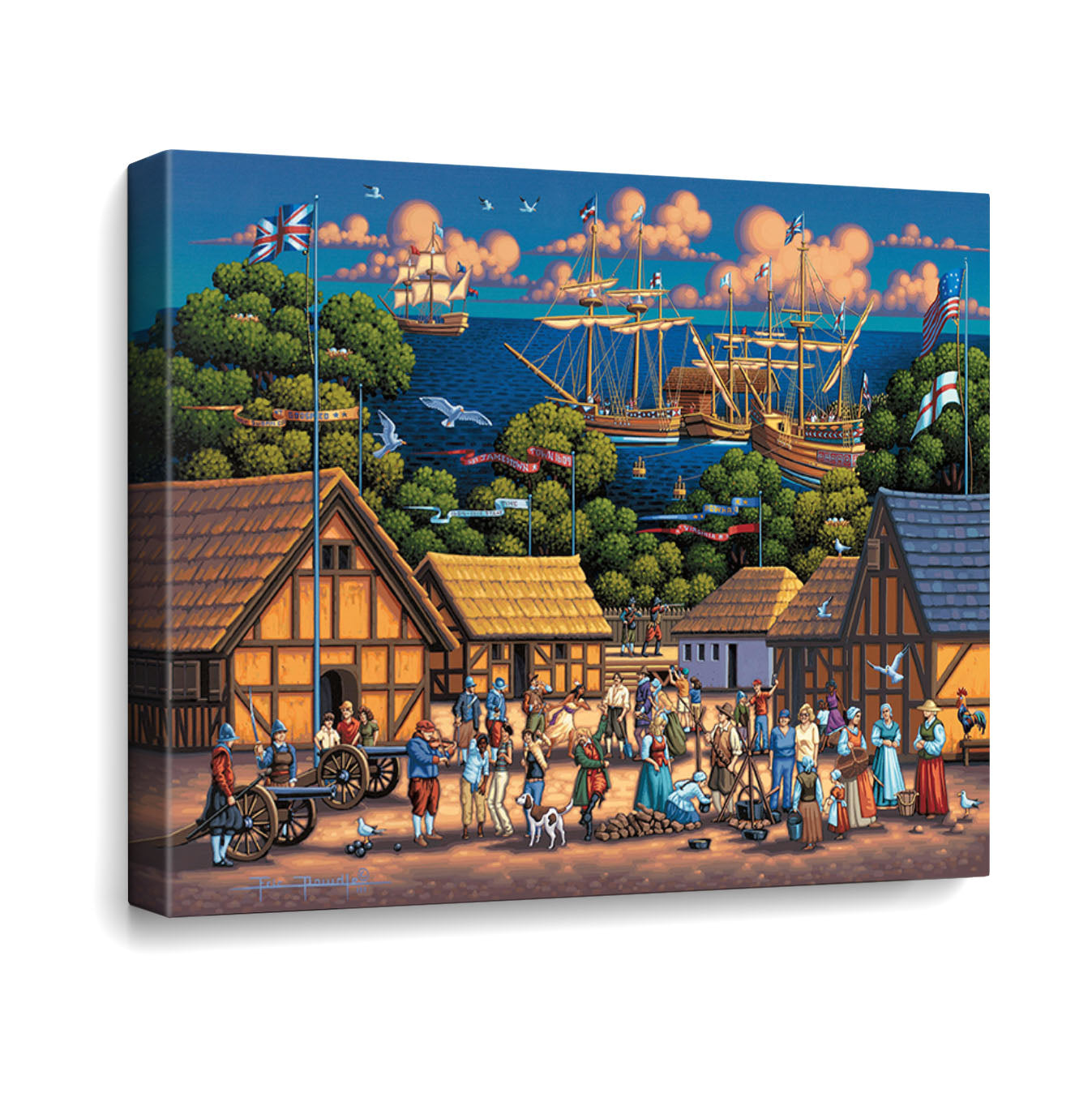Jamestown National Historic Park Canvas Gallery Wrap