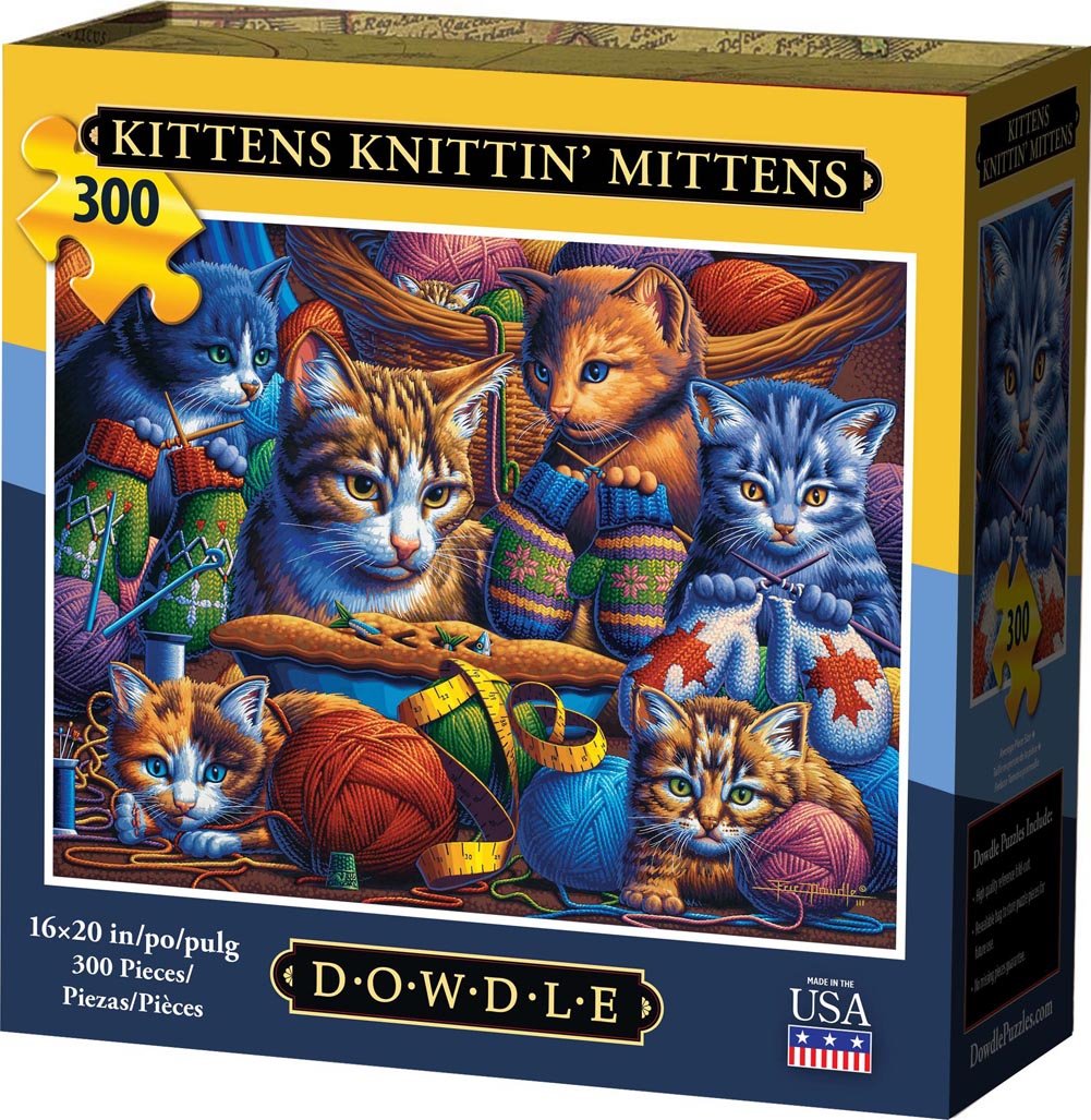 Kittens Knittin' Mittens - 300 Piece