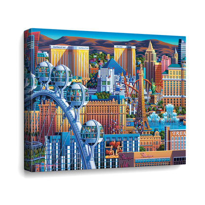 Las Vegas Great Wheel Canvas Gallery Wrap