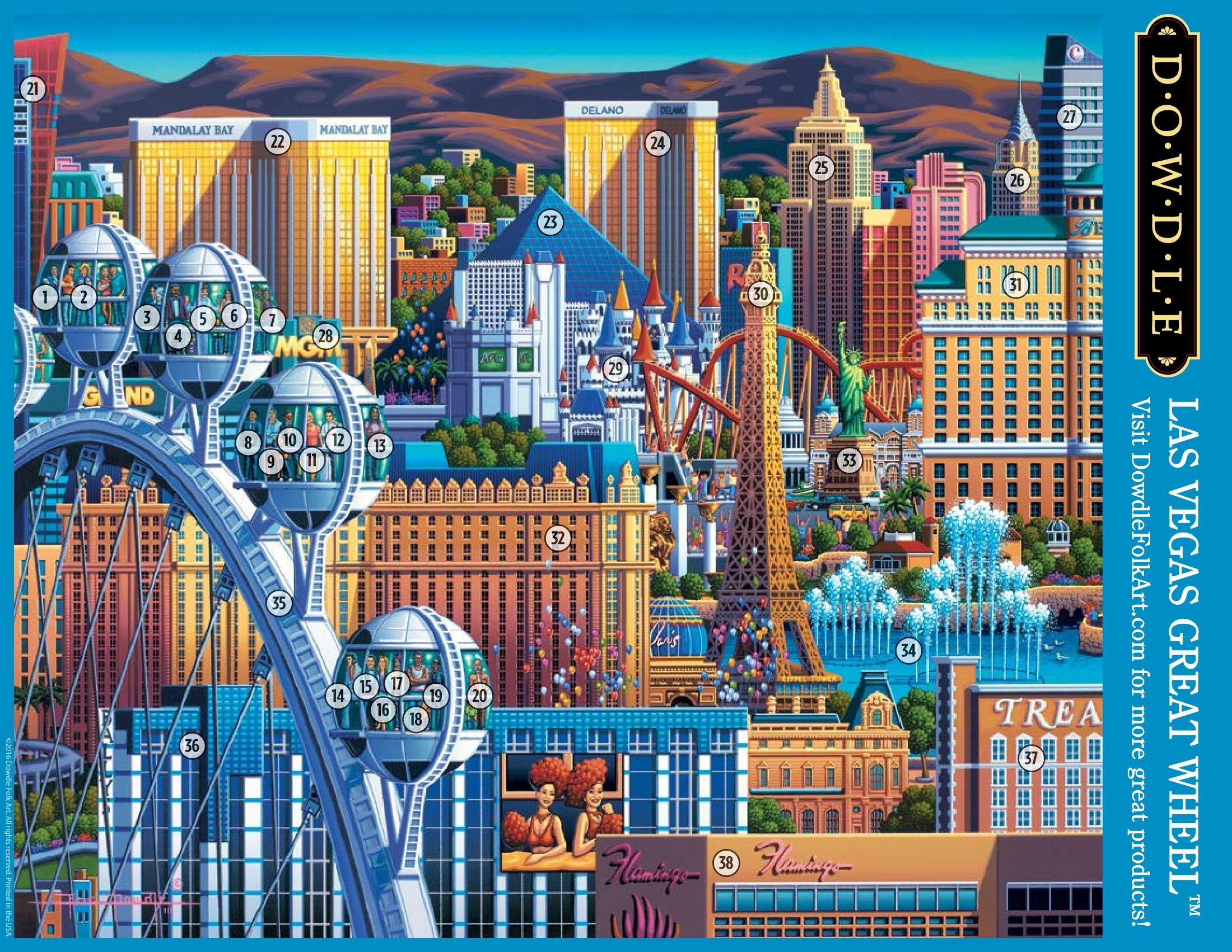 Las Vegas Great Wheel Canvas Gallery Wrap