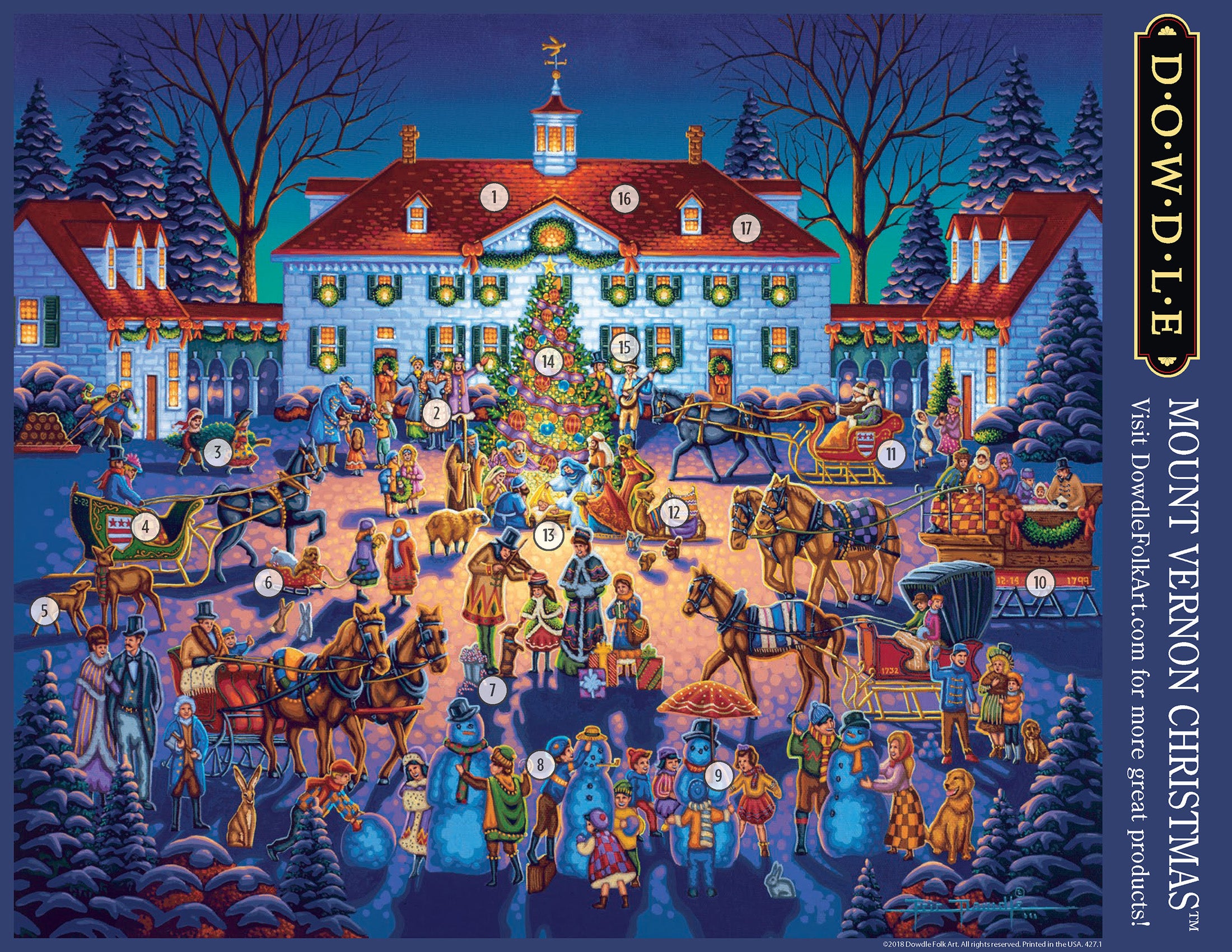 Mount Vernon Christmas | 500 Piece