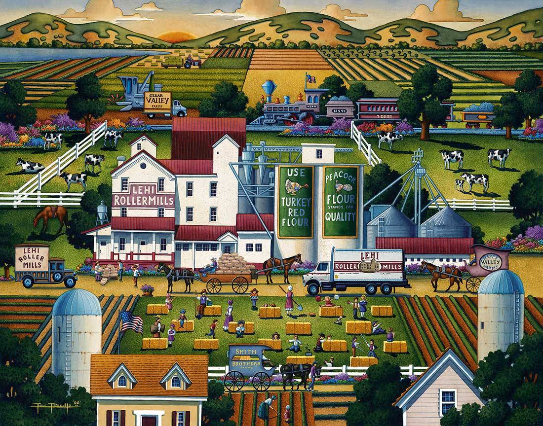 Lehi Roller Mills Canvas Gallery Wrap
