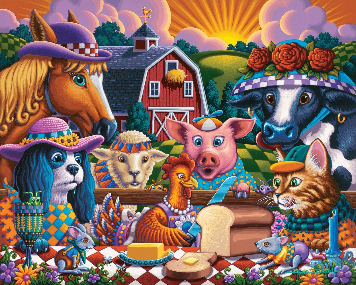 Little Red Hen - Wooden Puzzle