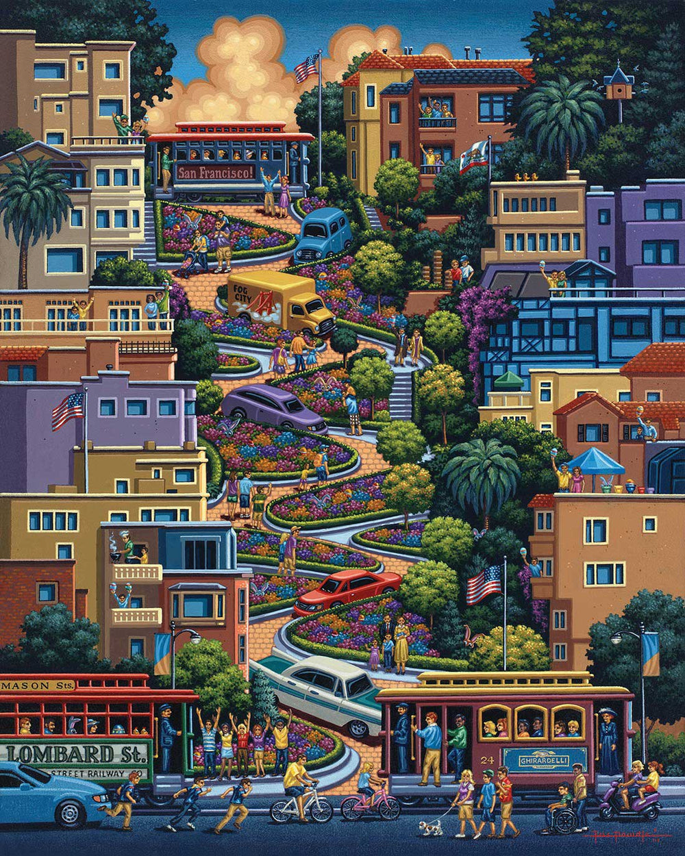 Lombard Street - 500 Piece