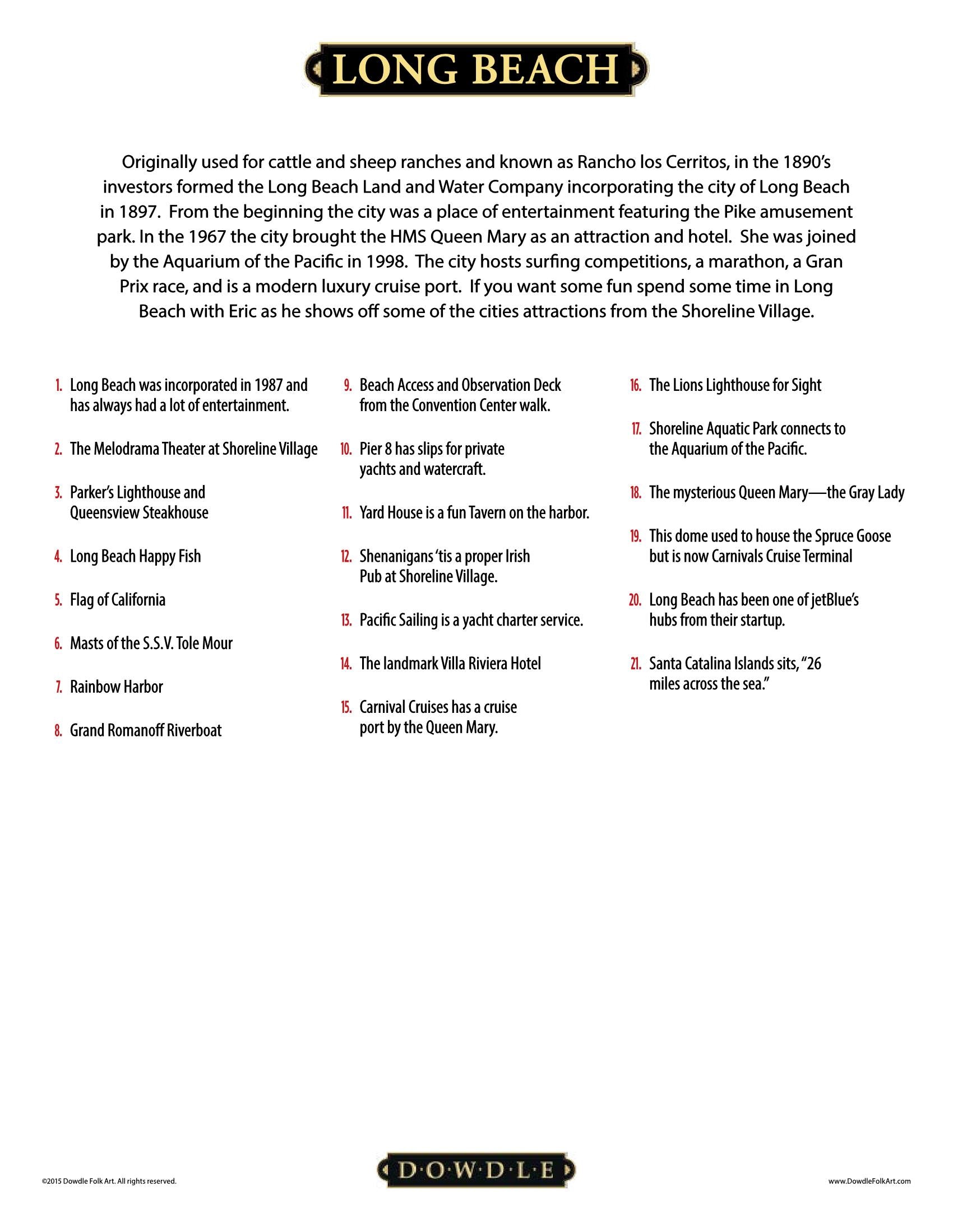 Long Beach Canvas Gallery Wrap