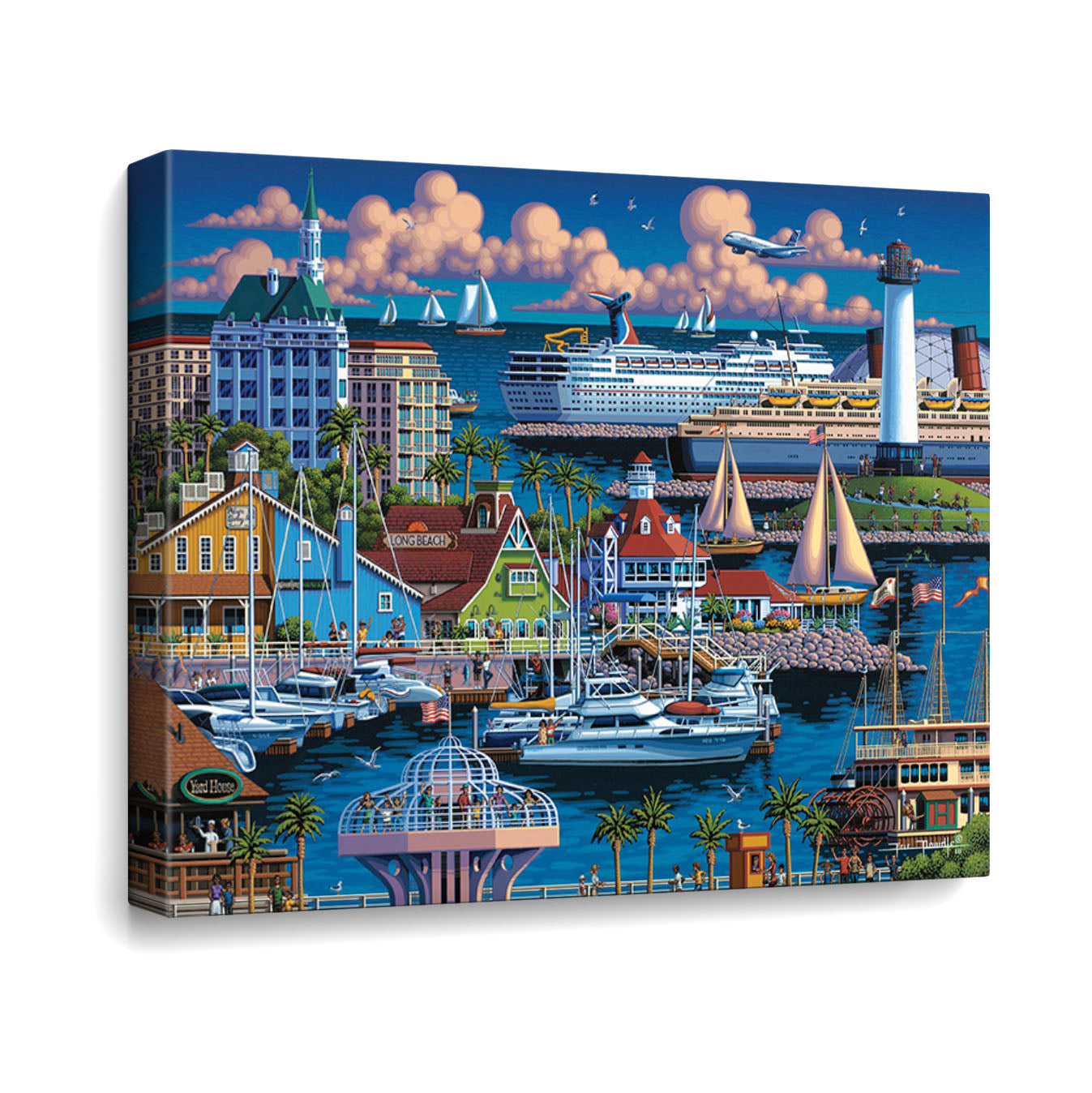 Long Beach Canvas Gallery Wrap