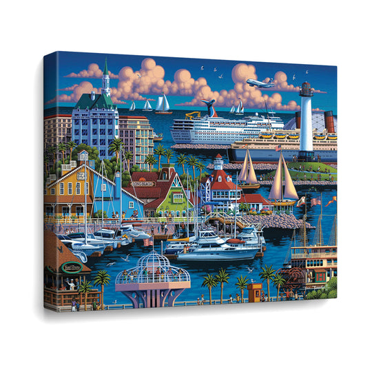 Long Beach Canvas Gallery Wrap