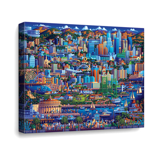 Los Angeles Canvas Gallery Wrap