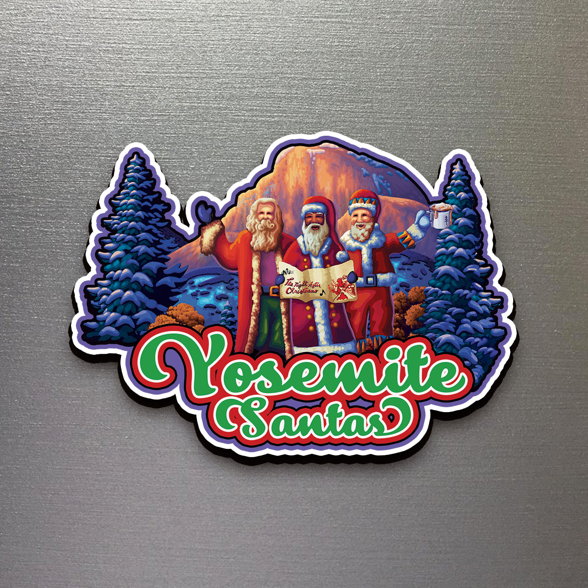 Yosemite Santas - Magnet