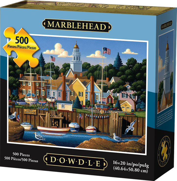 Marblehead 500 Piece Dowdle Jigsaw Puzzle Dowdle Folk Art