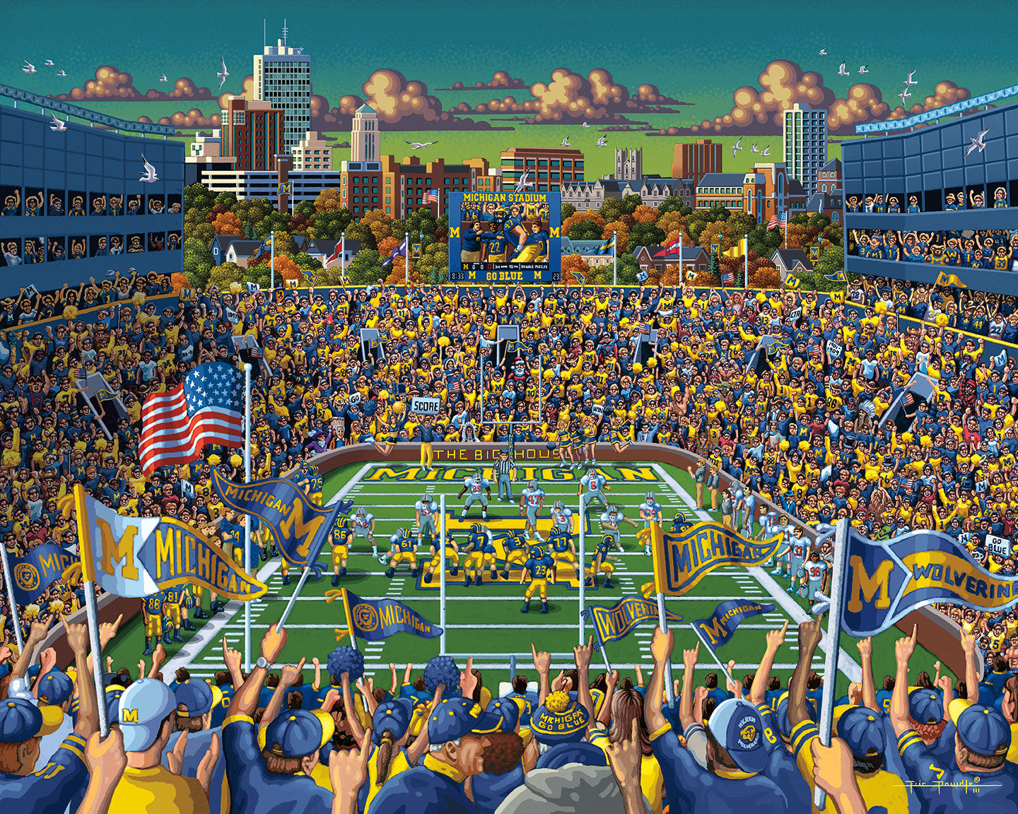 Michigan Wolverines Fine Art