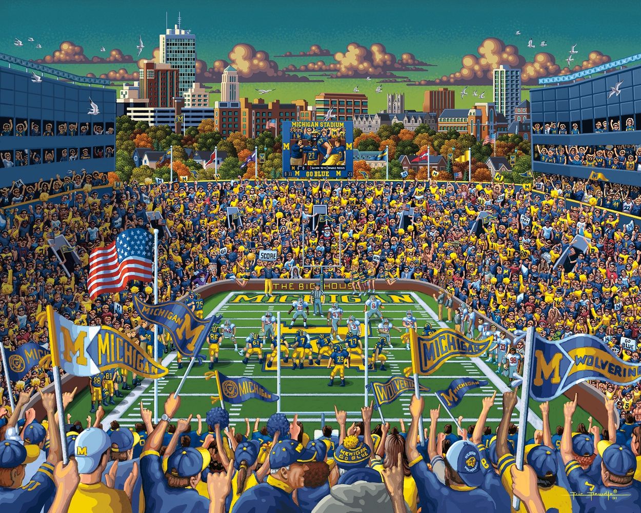 Michigan Wolverines - Wooden Puzzle
