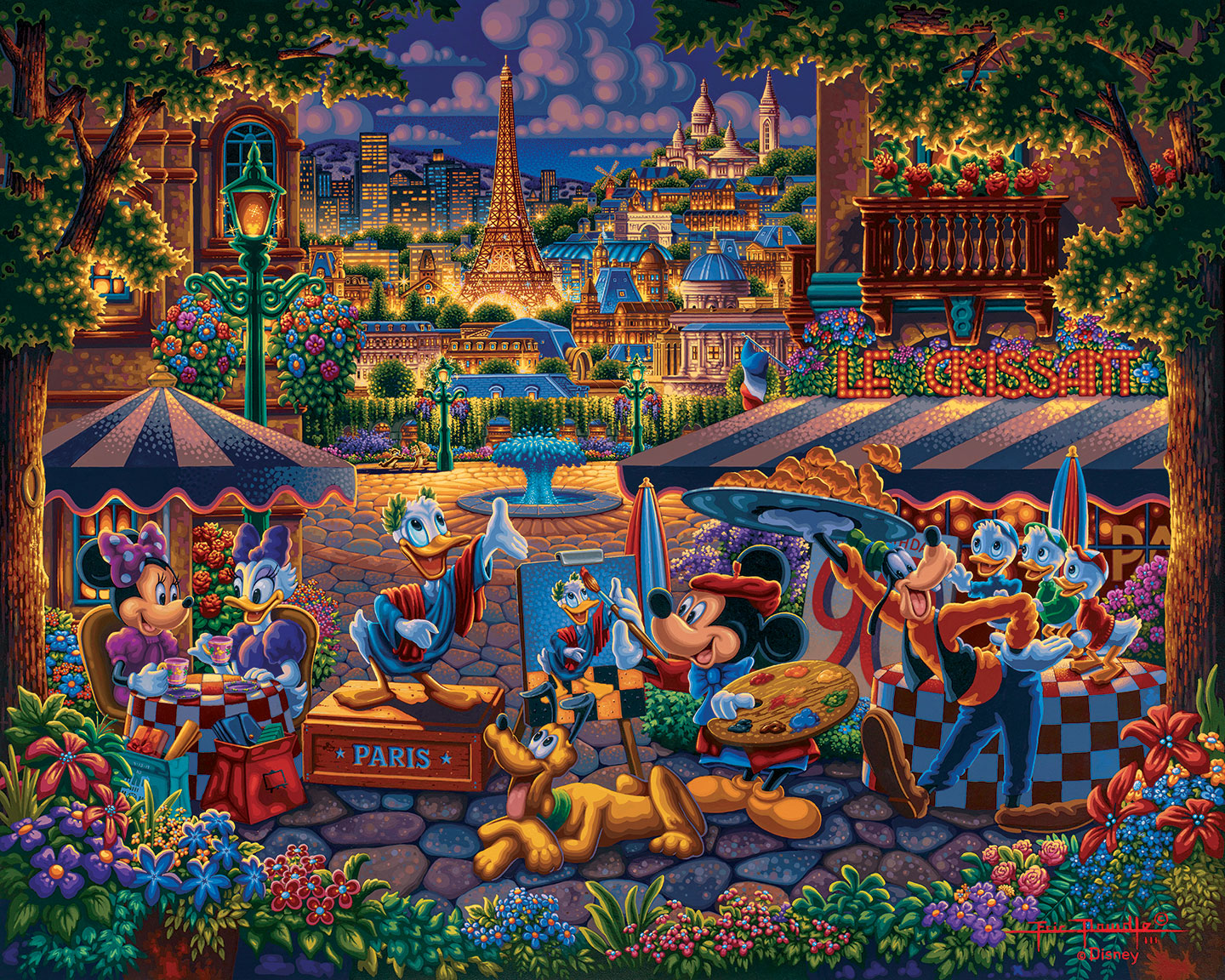 Mickey And Friends Painting in Paris - 30