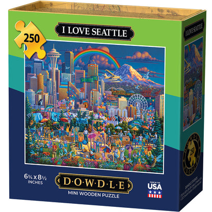 I Love Seattle - Mini Puzzle - 250 Piece