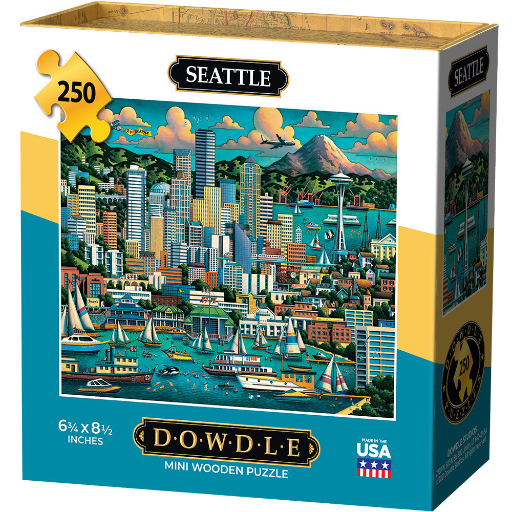 Seattle - Mini Puzzle - 250 Piece – Boardwalk Puzzles