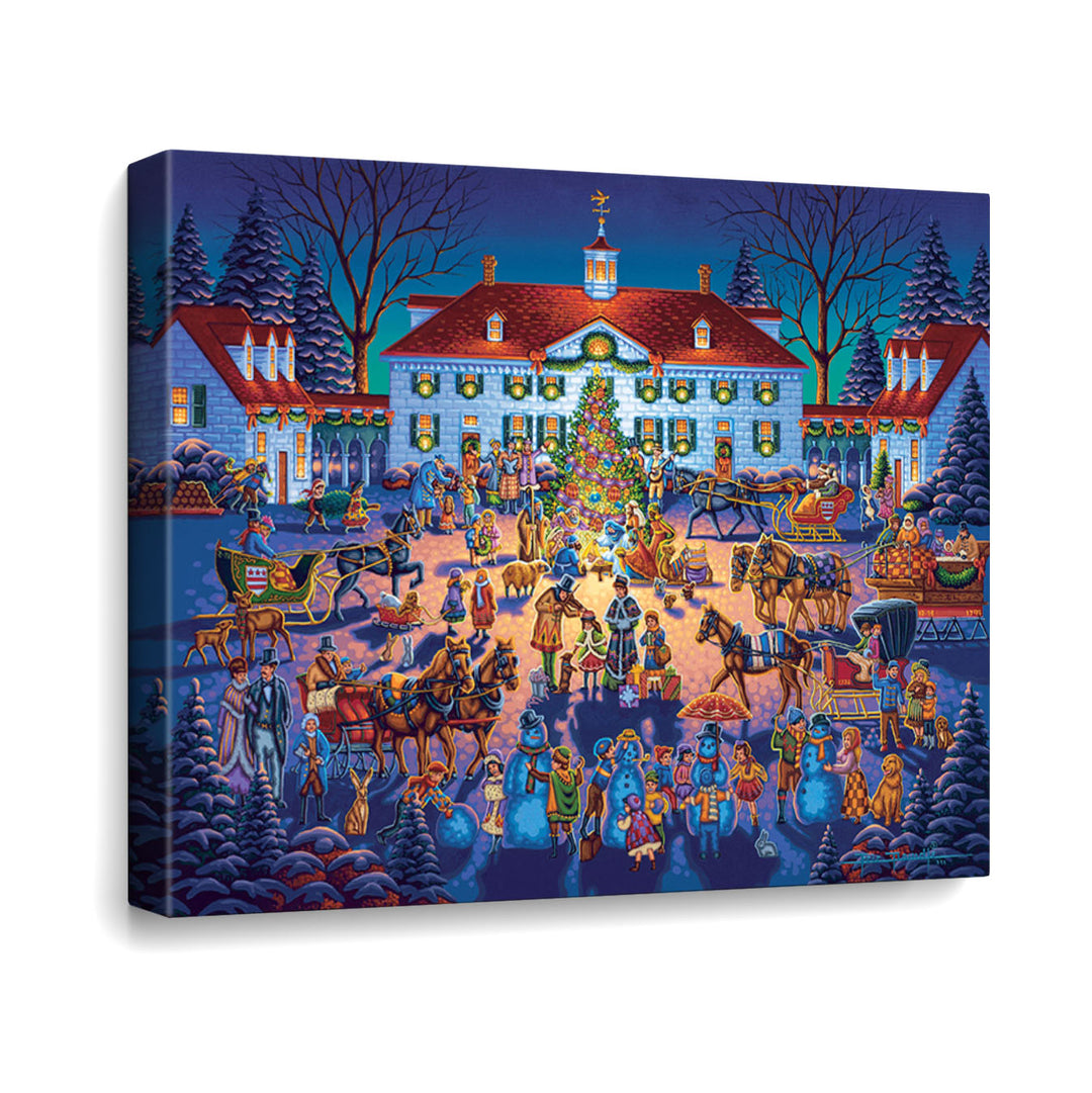 Mount Vernon Christmas Canvas Gallery Wrap