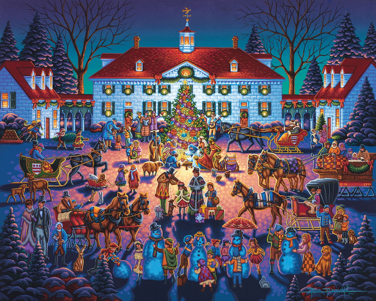 Mount Vernon Christmas | 500 Piece