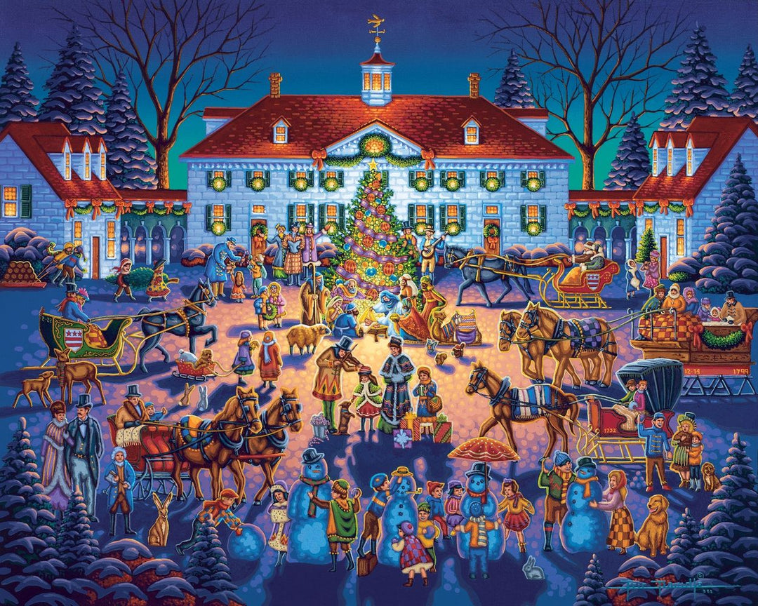 Mount Vernon Christmas - Wooden Puzzle