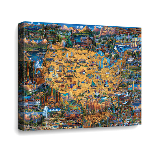 National Parks Canvas Gallery Wrap