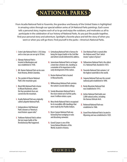 National Parks Canvas Gallery Wrap