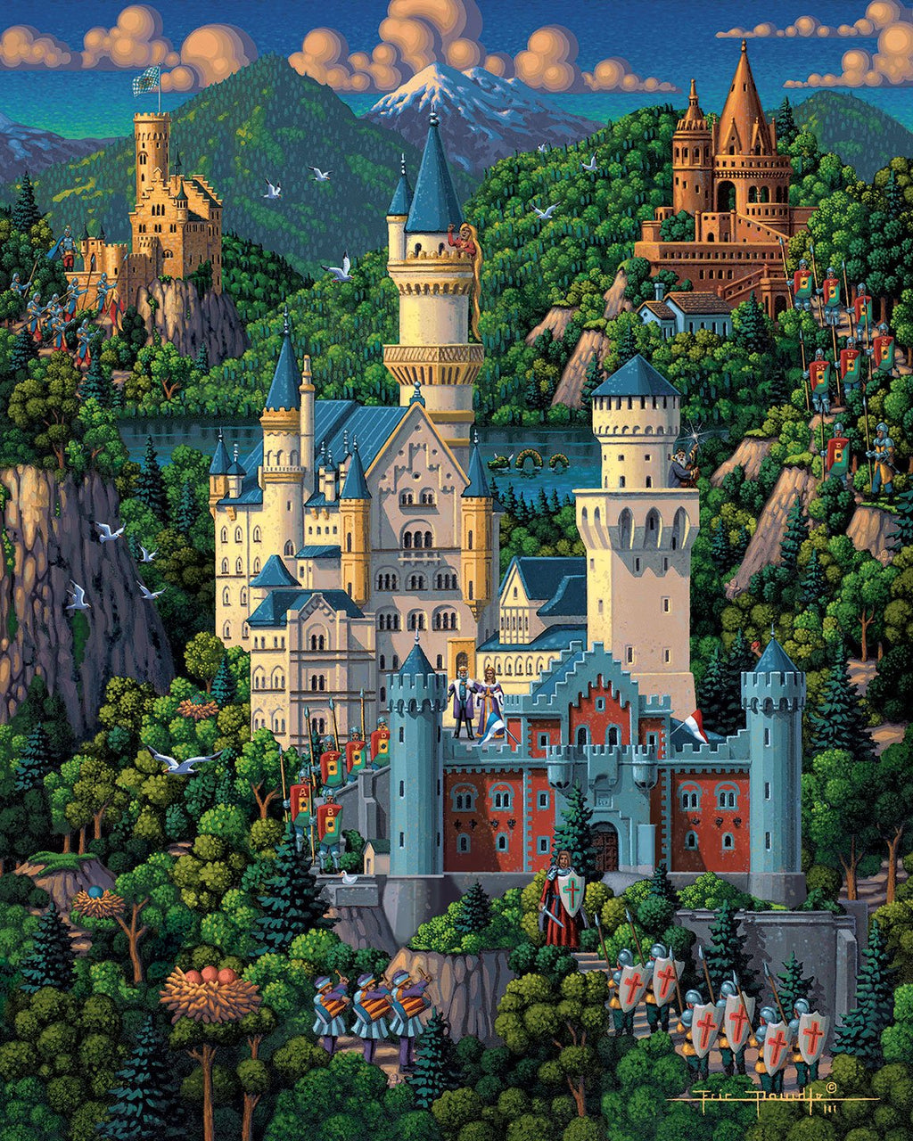 Puzzle di Lais Città Vecchia, Bad Arolsen, Germania 1000 Pezzi