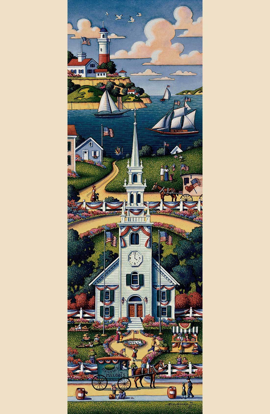 New England Church Summer Fine Art