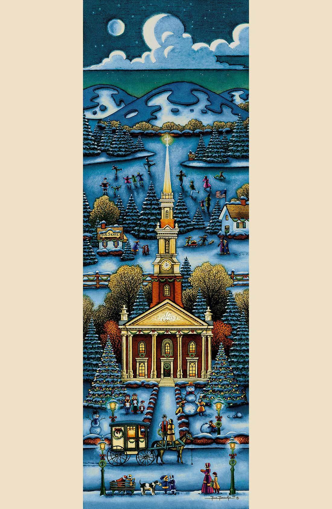 New England Church Winter Fine Art