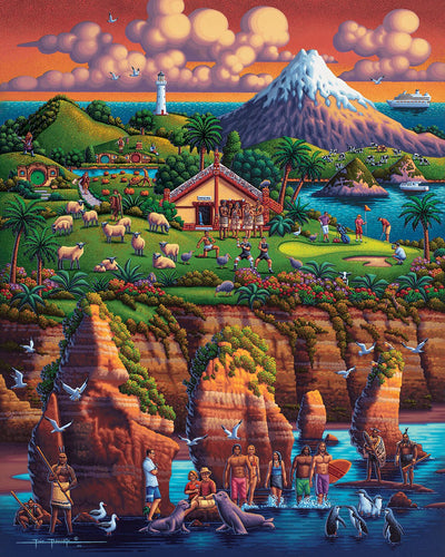 New Zealand North - Wooden Puzzle