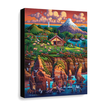 New Zealand North - Canvas Gallery Wrap
