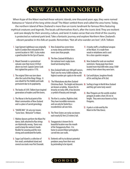 New Zealand North Canvas Gallery Wrap