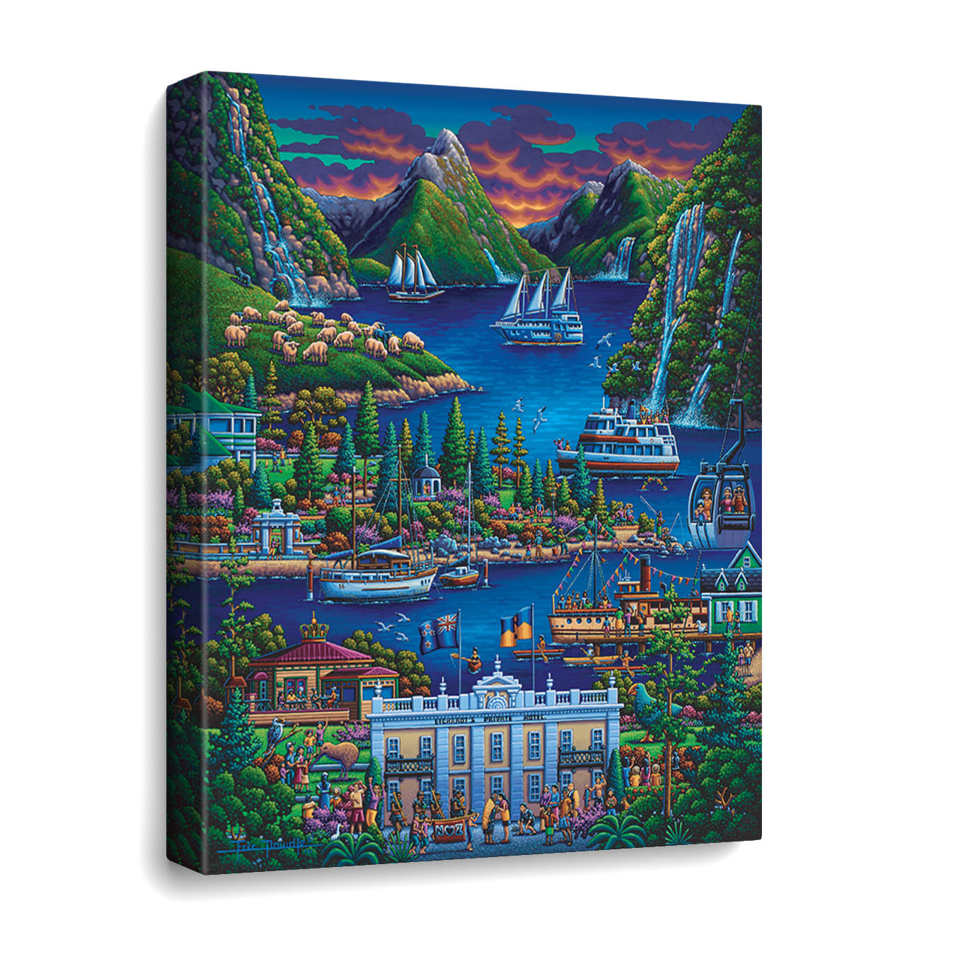 New Zealand South Canvas Gallery Wrap