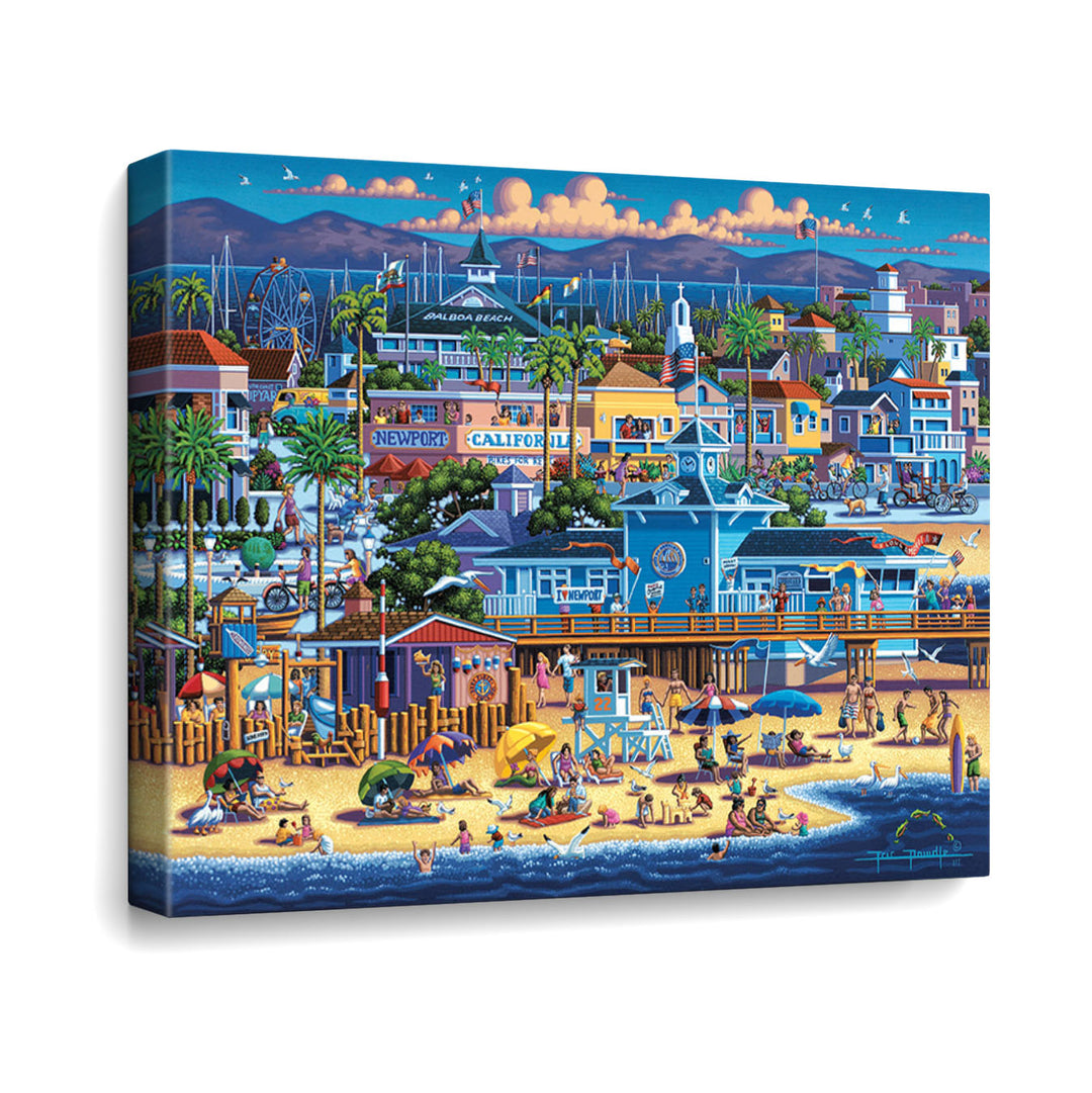 Newport Beach Canvas Gallery Wrap